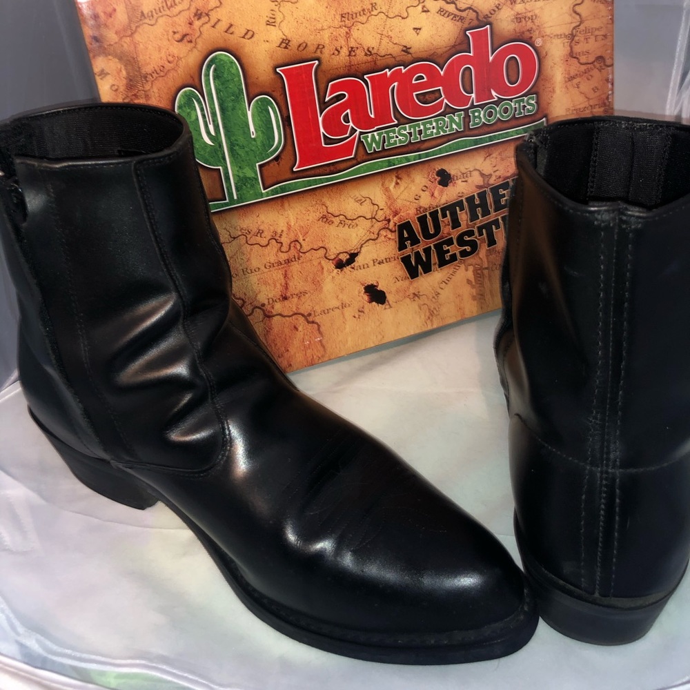 Men’s Ankle Height Cowboy Boots. Size 11.5 W NICE